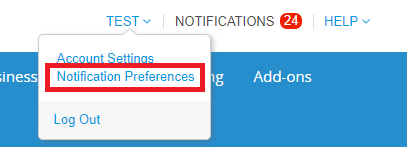 Changing Notification Preferences